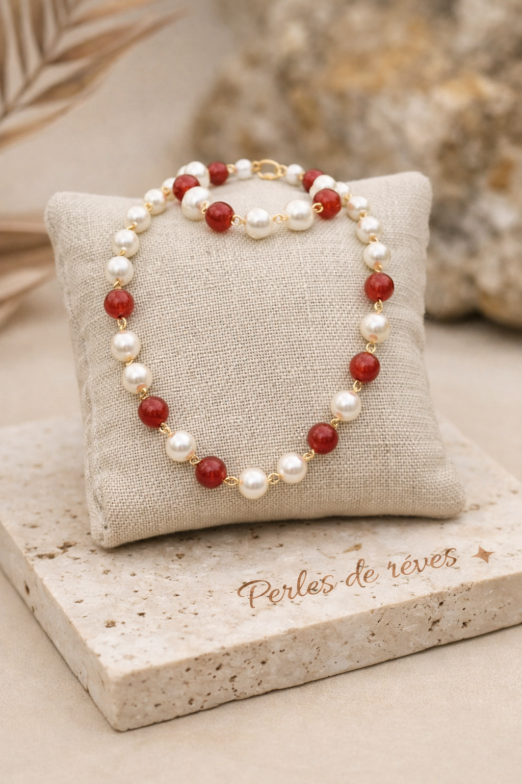 Collier "Éclat Solaire" – Perles d’Eau Douce & Cornaline Véritable